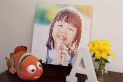 12x12 photo print on wood