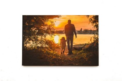 8x12 photo print on wood